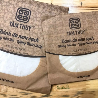 Bánh đa nem sạch size 18 & 24cm Tâm Thủy Xanh Sam Natural Organic giá 40.000đ