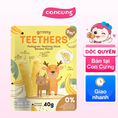 Bánh Gặm Nướu Ngũ Cốc Grinny Vị Chuối - Dinh Dưỡng, Giảm Đau Nướu, Giá 49.000đ 2 Bánh Gặm Nướu Ngũ Cốc Grinny Vị Chuối - Dinh Dưỡng, Giảm Đau Nướu, Giá 49.000đ 2