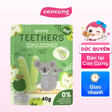 Bánh Gặm Nướu Ngũ Cốc Grinny Vị Táo Bông Cải Xanh - Bé ăn ngon, giảm 49.000đ 2