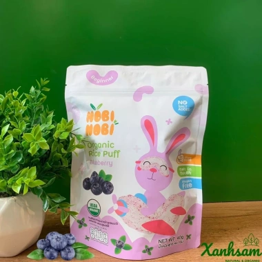 Bánh gạo ăn dặm hữu cơ Nobi Nobi 40g - Dinh dưỡng cho bé 6 tháng, XanhSam Organic 4