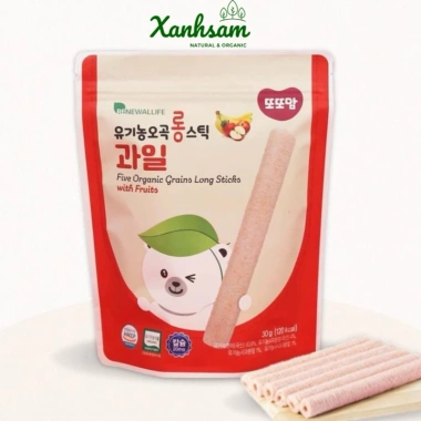 Bánh gạo hữu cơ Ddoddomam Hàn Quốc 6m+ ăn dặm bé 30g xanh sẫm - 107.500 VND 6