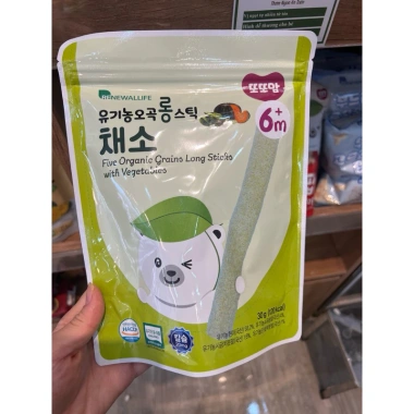 Bánh gạo hữu cơ Ddoddomam Hàn Quốc 6m+ ăn dặm bé 30g xanh sẫm - 107.500 VND 10