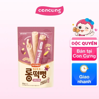 Bánh gạo que Ivenet vị khoai lang tím - Giảm giá 69k, giòn tan, dinh dưỡng cao 2