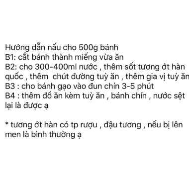 Bánh Gạo Tokboki 1kg - Hương Vị Hàn Quốc, Giá ưu đãi 32.000đ, Thịt ngon, Dễ nấu 8