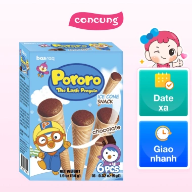 Bánh kem ốc quế Pororo vị sô cô la 54g - Giảm giá 69.750 VND, giá gốc 85.095 VND 2 Bánh kem ốc quế Pororo vị sô cô la 54g - Giảm giá 69.750 VND, giá gốc 85.095 VND 2