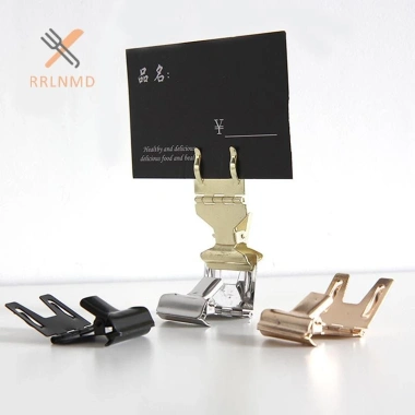 Bánh kim loại kẹp kệ cạnh - Giá đỡ nhãn thực phẩm, hiển thị giá thẻ, chỉ 18.590₫