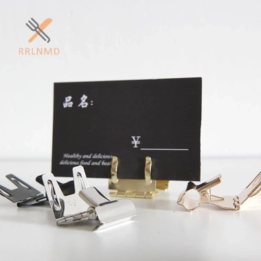 Bánh kim loại kẹp kệ cạnh - Giá đỡ nhãn thực phẩm, hiển thị giá thẻ, chỉ 18.590₫
