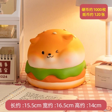 Bánh Mì Nướng - Bánh Mì Chó Con Heo Đất Tích Lớn Tháo Rời Vinyl Quà Tặng 8