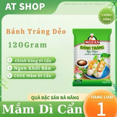 Bánh Tráng 120g Cuốn Thịt Heo Không Nhúng Nước - Mềm Dẻo Dai, Ăn Là Ghiền - Chỉ 25.000₫