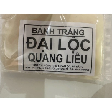 Bánh Tráng Đại Lộc 180g Dẻo Mềm – Nhúng Nước, Cuốn Thịt Heo, Giá 20.000 (Giảm 4.800) 3