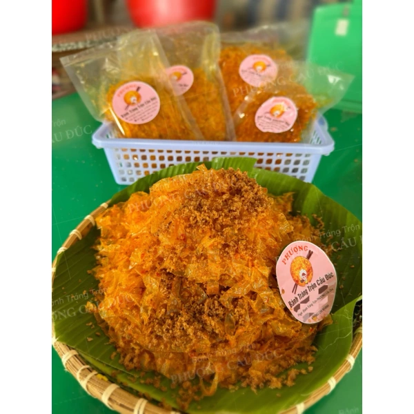 Hình ảnh sản phẩm "Bánh Tráng Trộn Phượng Cầu Đúc Gốc Long An - Combo 2 Gói 1kg Giá Rẻ 110k"