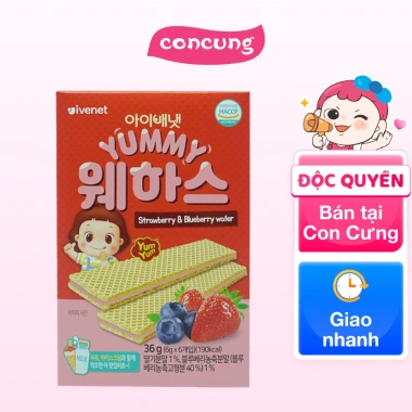 Bánh xốp Ivenet vị dâu việt quất - Giá chỉ 69.000đ, giảm 21, thơm ngon, mềm mịn 2 Bánh xốp Ivenet vị dâu việt quất - Giá chỉ 69.000đ, giảm 21, thơm ngon, mềm mịn 2