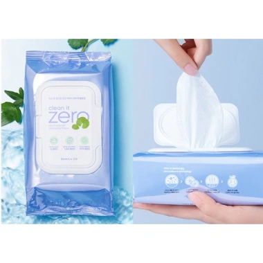 BANILA CO Clean It Zero – Miếng Đệm & Khăn Lau Tẩy Môi Mắt Cica Hyaluronic Vita – Tẩy Trang Hàn Quốc