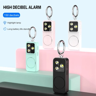 Báo động cá nhân 120dB sạc lại - Còi lớn an toàn cho nữ trẻ em du lịch ngoài trời 2