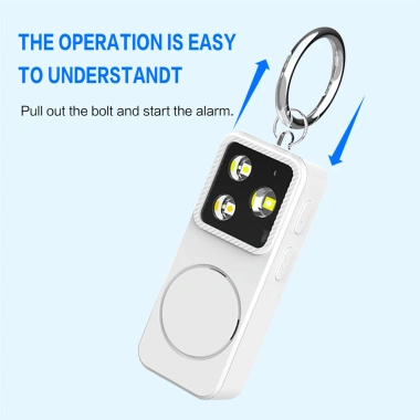 Báo động cá nhân 120dB sạc lại - Còi lớn an toàn cho nữ trẻ em du lịch ngoài trời 10