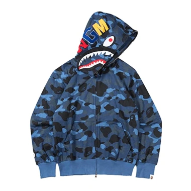 Bape Nam Nữ Zip Up Áo Khoác Cá Mập Thời Trang Dạo Phố - Giá giảm 280.800 VND 4 Bape Nam Nữ Zip Up Áo Khoác Cá Mập Thời Trang Dạo Phố - Giá giảm 280.800 VND 4