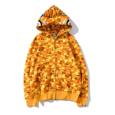 Bape Nam Nữ Zip Up Áo Khoác Cá Mập Thời Trang Dạo Phố - Giá giảm 280.800 VND