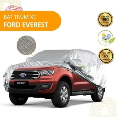 Bạt che phủ Ford Everest 7 chỗ 3 lớp - Chống nắng mưa, không thấm nước, giảm nhiệt, chỉ 299.000₫