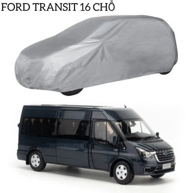 Bạt phủ Ford Transit 16 chỗ vải dù tráng bạc chống mưa nắng, kèm hộp đựng - Giá chỉ 1.15tr