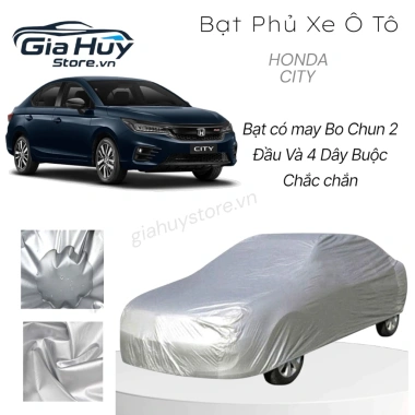 Bạt Phủ Honda City Vải Dù Tráng Bạc Chống Mưa Nắng và Hộp Đựng Giá 599k
