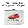Bạt phủ KIA FORTE vải dù tráng bạc chống mưa nắng, chỉ 700k, kèm hộp đựng 5