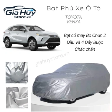 Bạt Phủ Toyota Venza Vải Dù Tráng Bạc Chống Mưa Nắng, Kèm Hộp Đựng - 800.000