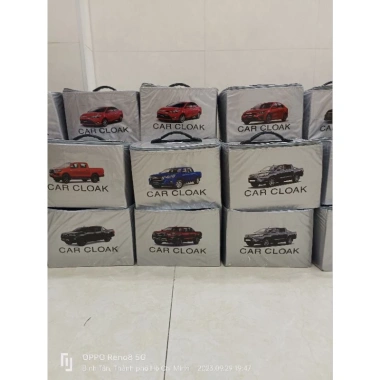 Bạt phủ xe bán tải Mitsubishi Triton vải dù tráng bạc chống mưa nắng, kèm hộp đựng tiện lợi, giá 839.000₫ 3