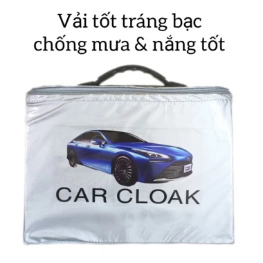 Bạt phủ xe ô tô DAIHATSU AYLA vải dù tráng bạc chống mưa nắng và hộp đựng tiện lợi 5