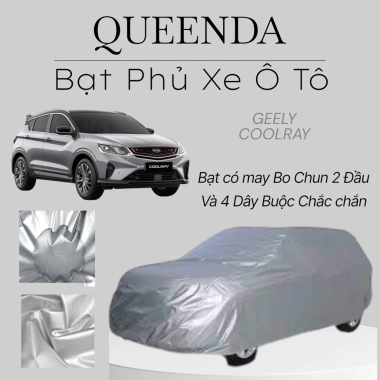 Bạt phủ xe ô tô GEELY COOLRAY vải dù tráng bạc chống mưa nắng, kèm hộp đựng tiện lợi - 599k Bạt phủ xe ô tô GEELY COOLRAY vải dù tráng bạc chống mưa nắng, kèm hộp đựng tiện lợi - 599k