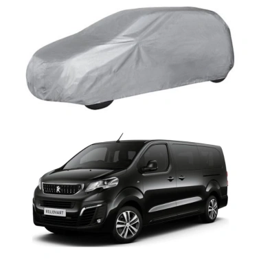 Bạt phủ xe ô tô PEUGEOT TRAVELER vải dù tráng bạc chống mưa nắng, kèm hộp đựng tiện lợi - Giá chỉ 839.000₫