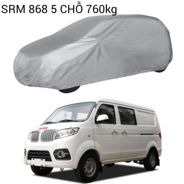 Bạt phủ xe tải Van SRM 868 5 chỗ 760kg vải dù tráng bạc chống mưa nắng, hộp đựng - 679.000₫