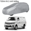 Bạt phủ xe tải Van TERA-V6 dù bạc chống mưa nắng, kèm hộp đựng tiện lợi