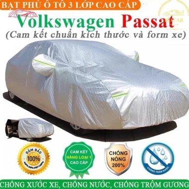 Bạt Phủ Xe Volkswagen Passat 3 Lớp Ép Nhiệt Tráng Nhôm - Giá 299.000đ, giảm 65.780đ