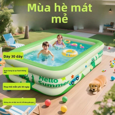 Bể bơi phao trẻ em gấp gọn, không lắp đặt, bể tắm ngoài trời - Giá ưu đãi 639,100₫