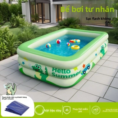 Bể bơi phao trẻ em gấp gọn, không lắp đặt, bể tắm ngoài trời - Giá ưu đãi 639,100₫