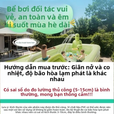 Bể bơi phao trẻ em gấp gọn, không lắp đặt, bể tắm ngoài trời - Giá ưu đãi 639,100₫