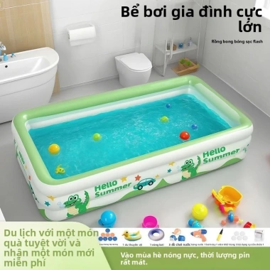 Bể bơi phao trẻ em gấp gọn, không lắp đặt, bể tắm ngoài trời - Giá ưu đãi 639,100₫