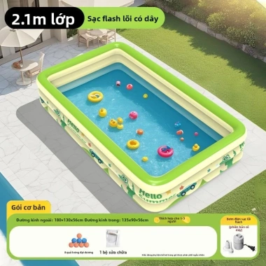 Bể bơi phao trẻ em gấp gọn, không lắp đặt, bể tắm ngoài trời - Giá ưu đãi 639,100₫