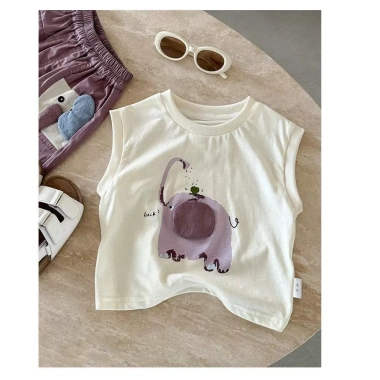 Bé Trai Mùa Hè Áo Vest và Quần Short 2 Bộ Dễ Thương, Siêu Mỏng, Giá 139.055 VND
