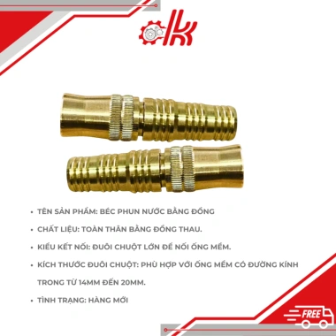 Béc rửa xe đuôi chuột lớn - Béc nước lớn - Có chĩnh - Đầu Xịt Rửa Xe