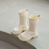 Bella2.026 Giày bốt bé gái cỡ lớn cổ cao, chống trượt, chống thấm nước 3