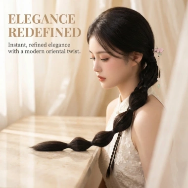 Bện Bong Bông Tóc Giả MAOYE66SY Kẹp Móng Vuốt Xoắn Bím Đuôi Ngựa Phần Mở Rộng Tóc Hanfu Thời Trang Giá Ưu Đãi 116.640