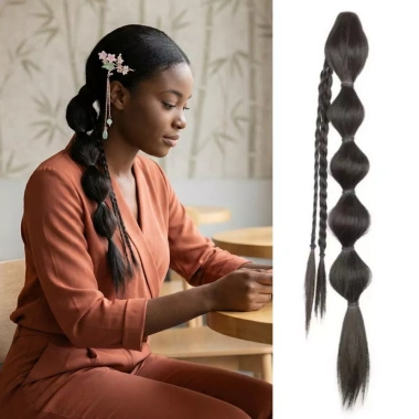 Bện Bong Bông Tóc Giả MAOYE66SY Kẹp Móng Vuốt Xoắn Bím Đuôi Ngựa Phần Mở Rộng Tóc Hanfu Thời Trang Giá Ưu Đãi 116.640