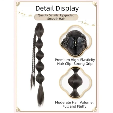 Bện Bong Bông Tóc Giả MAOYE66SY Kẹp Móng Vuốt Xoắn Bím Đuôi Ngựa Phần Mở Rộng Tóc Hanfu Thời Trang Giá Ưu Đãi 116.640 8 Bện Bong Bông Tóc Giả MAOYE66SY Kẹp Móng Vuốt Xoắn Bím Đuôi Ngựa Phần Mở Rộng Tóc Hanfu Thời Trang Giá Ưu Đãi 116.640 8