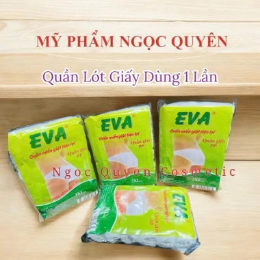 Bịch 6 cái Quần Lót Giấy EVA Dùng 1 Lần Giá 18.000 VND Thoáng Khí Tiện Lợi An Toàn