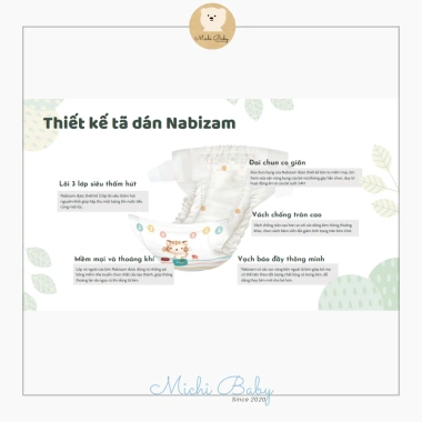 Bịch Bỉm Nabizam Ultra Thin Nội Địa Hàn Mềm Mại Mỏng Nhẹ Đủ Bé MC642 Ưu Đãi 953.700 VND 5 Bịch Bỉm Nabizam Ultra Thin Nội Địa Hàn Mềm Mại Mỏng Nhẹ Đủ Bé MC642 Ưu Đãi 953.700 VND 5