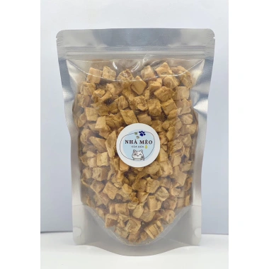 Bịch Lớn 500g Gà sấy khô, Viên rau xanh, Cá hồi, Gan, Trứng, Cá sấy khô cho chó mèo - Giá 137k 4