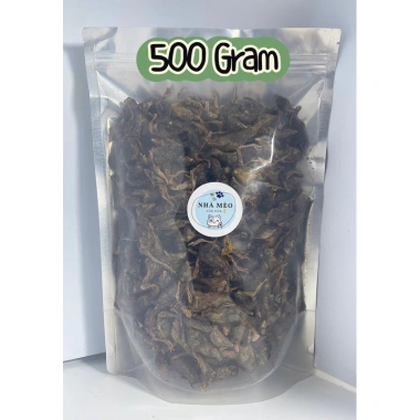 Bịch Lớn 500g Gà sấy khô, Viên rau xanh, Cá hồi, Gan, Trứng, Cá sấy khô cho chó mèo - Giá 137k 9