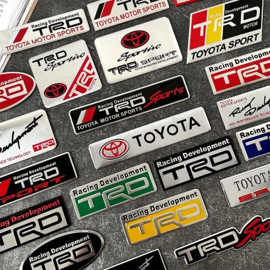 Biểu tượng kim loại 3D TRD SPORT - Nhãn dán nhôm cổng sau Toyota, giá chỉ 64.800₫