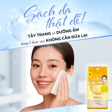 BIFESTA Khăn tẩy trang Perfect Glow 46 miếng - Dưỡng da tươi sáng, chỉ 146,291₫ 3